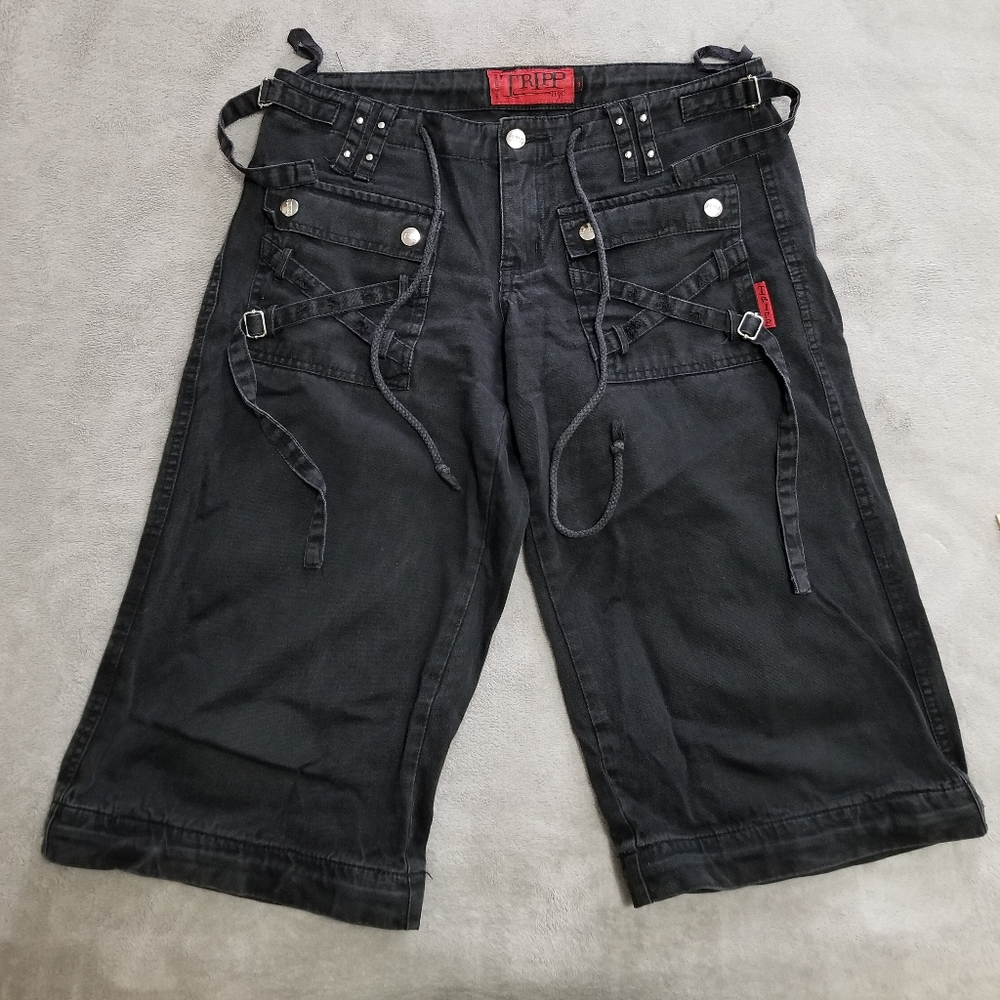 Vintage Y2K TRIPP shorts black 9